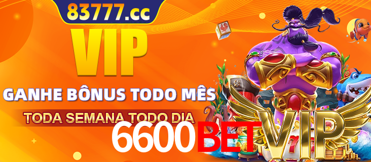 Banner promocional do 6600BET oferecendo 100% de recompensas adicionais contínuas para quem fizer o login diário (Daily sign-in), com um mascote de coelho.